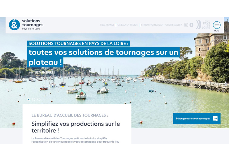 Home page Solutions tournages